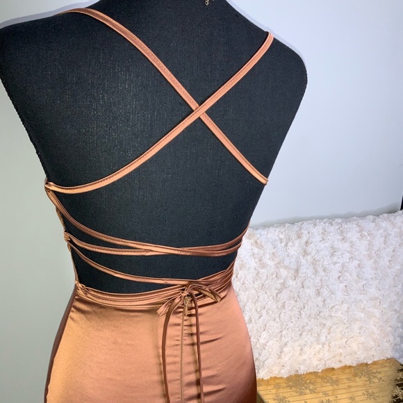 🔥Sexy Coffee Color Club Dress👀🔥 - Picture 5 of 8